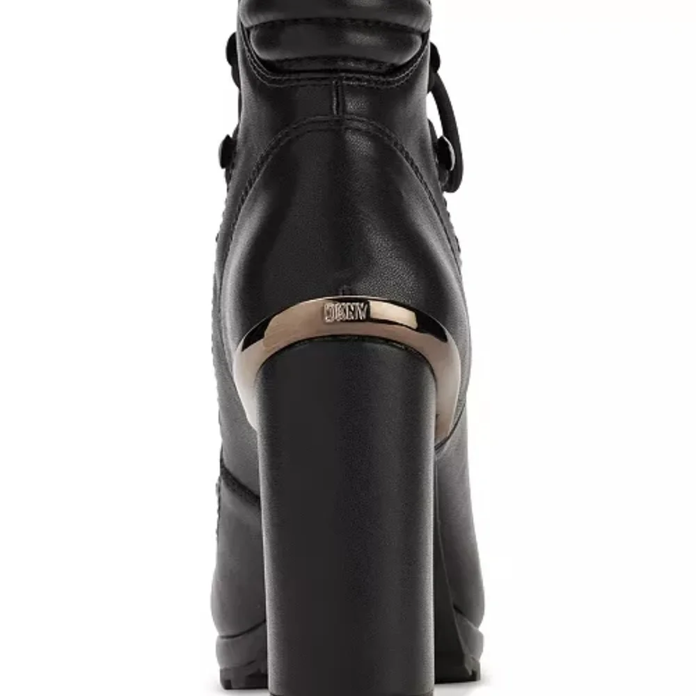 DKNY LENNI LACE UP BOOTS - Picture 3 of 3